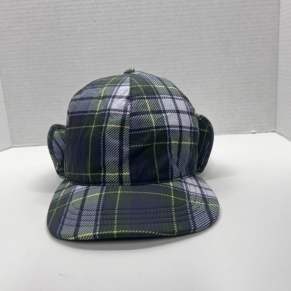 Urban Outfitters Casual Chic Plaid Puffer Baseball Cap Statement Hat NWOT - Picture 3 of 6